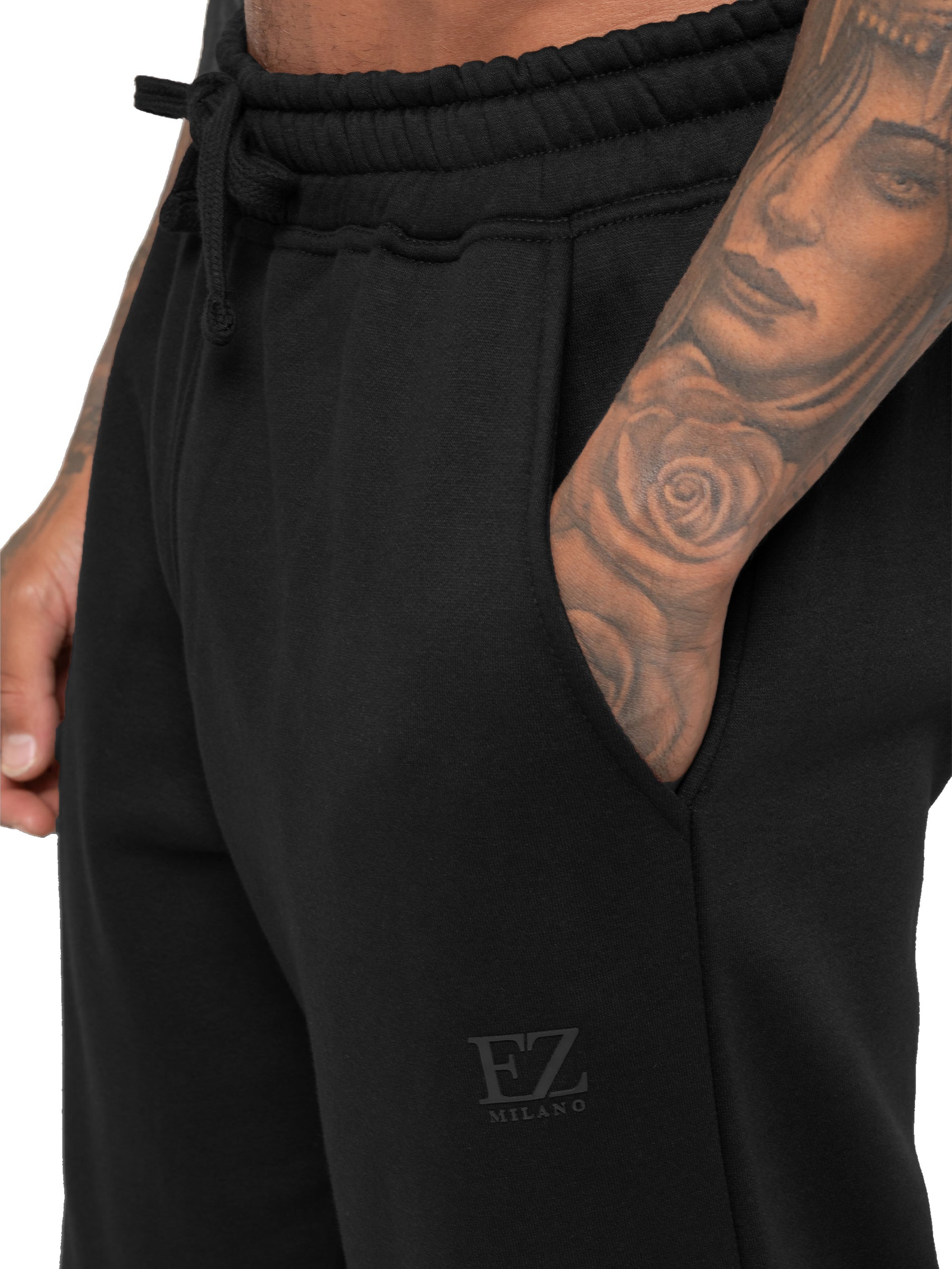 Enzo Milano | Mens Open Hem Joggers