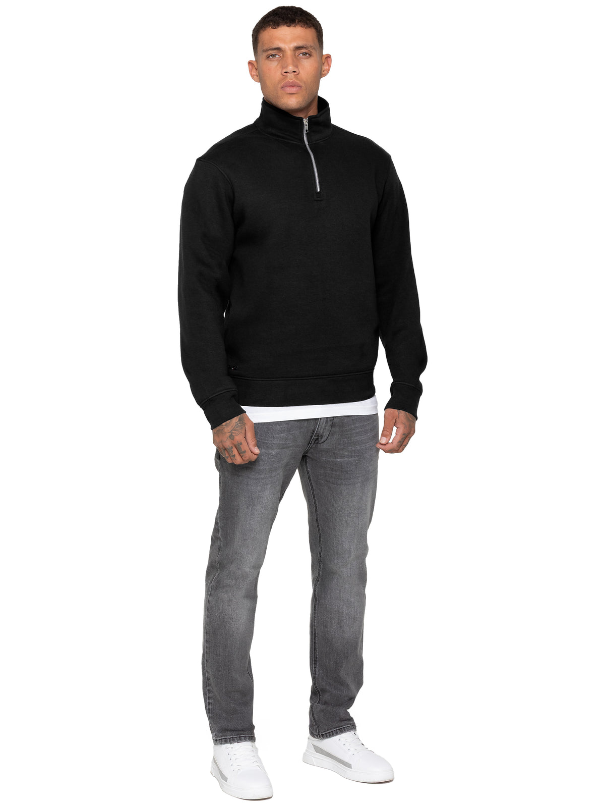 Enzo Milano | Mens Half Zip Sweatshirt