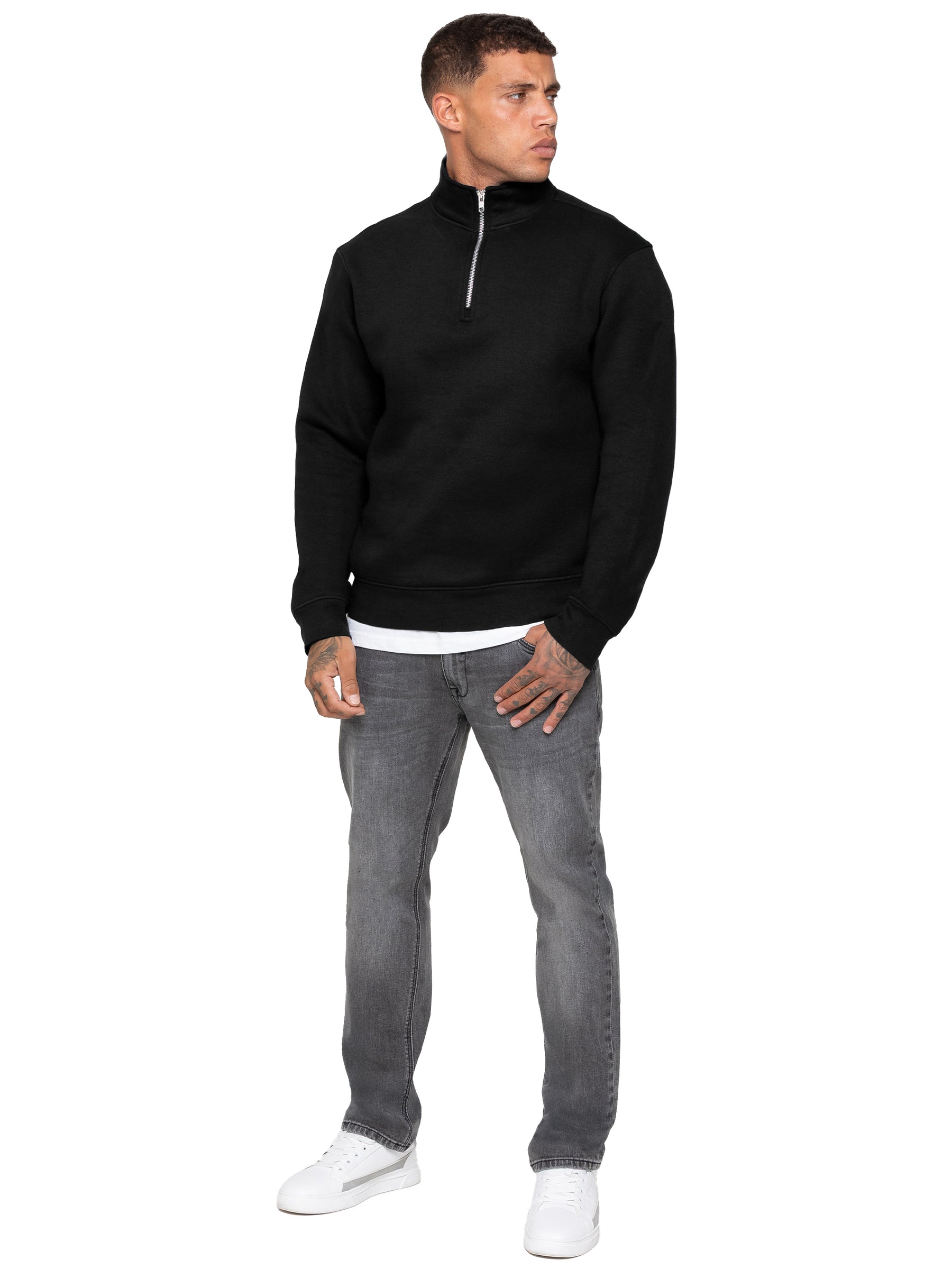 Enzo Milano | Mens Half Zip Sweatshirt
