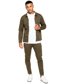 Enzo | Mens Cargo Tracksuit