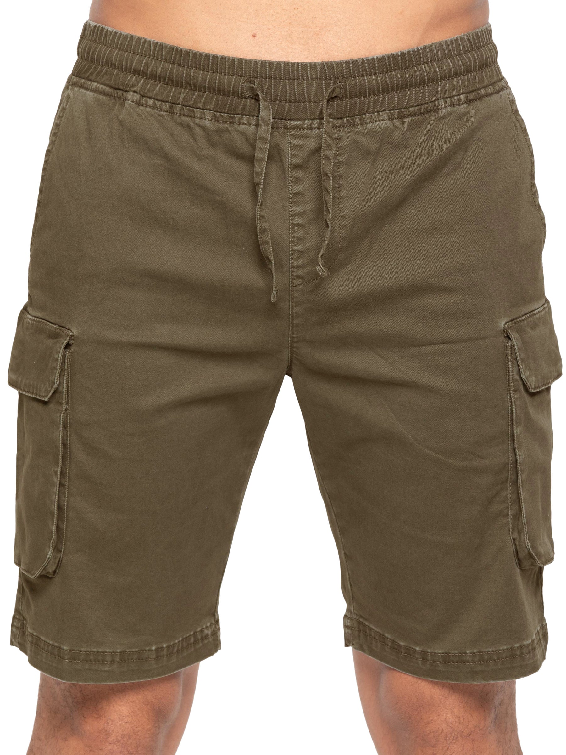 Enzo | Mens Cargo Overshirt Tracksuit With Shorts Set