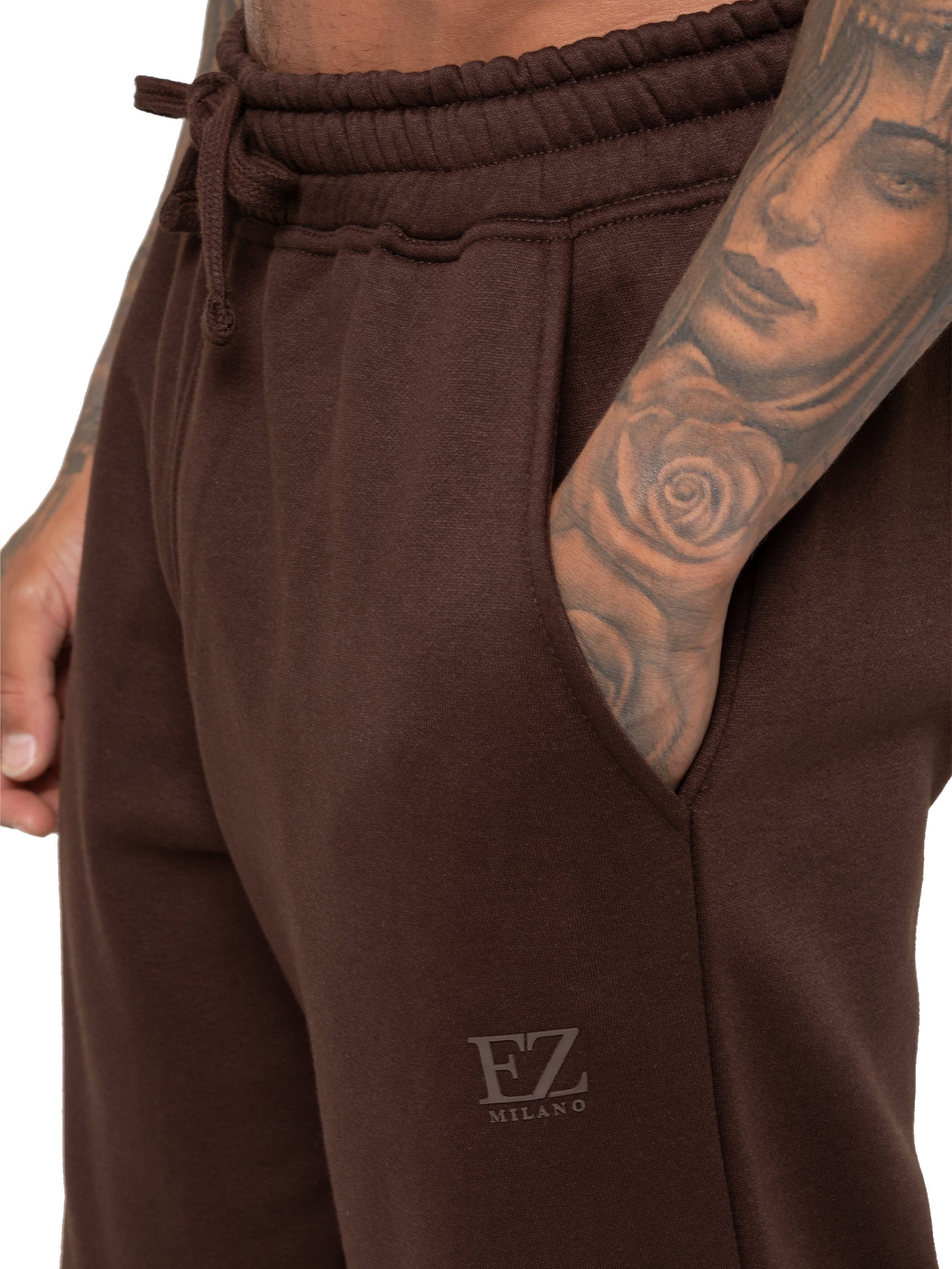 Enzo Milano | Mens Open Hem Joggers