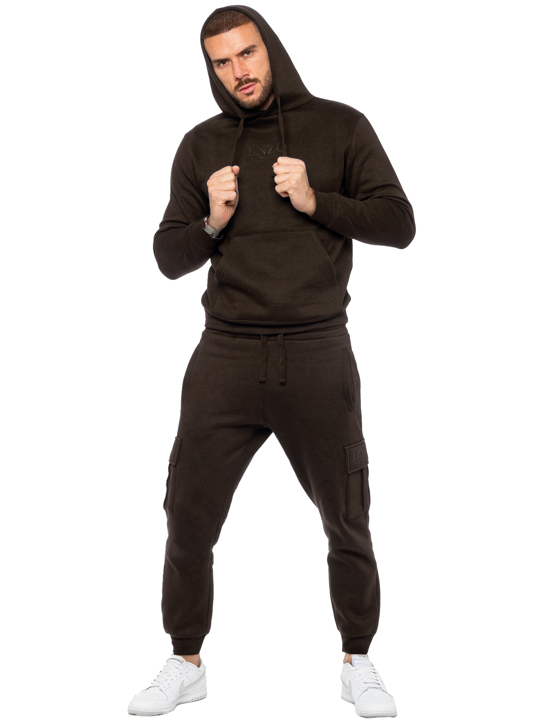 Enzo | Mens Pullover Hoodie Tracksuit Set