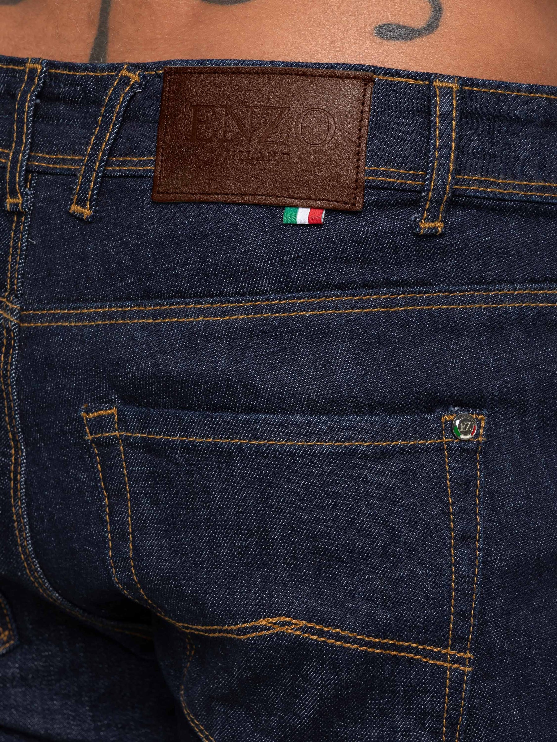 Enzo Milano | Men’s Classic Tapered Jeans