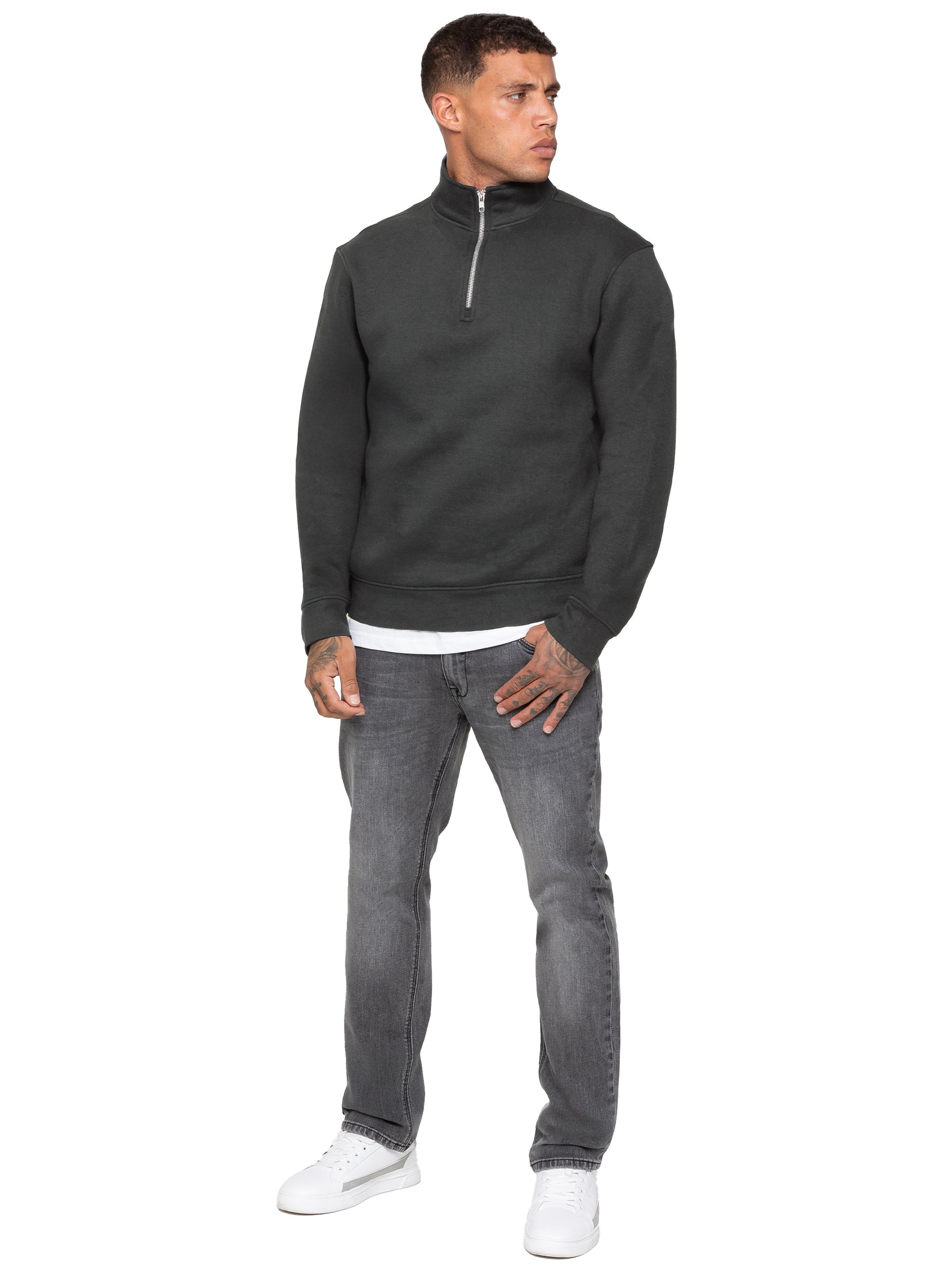 Enzo Milano | Mens Half Zip Sweatshirt