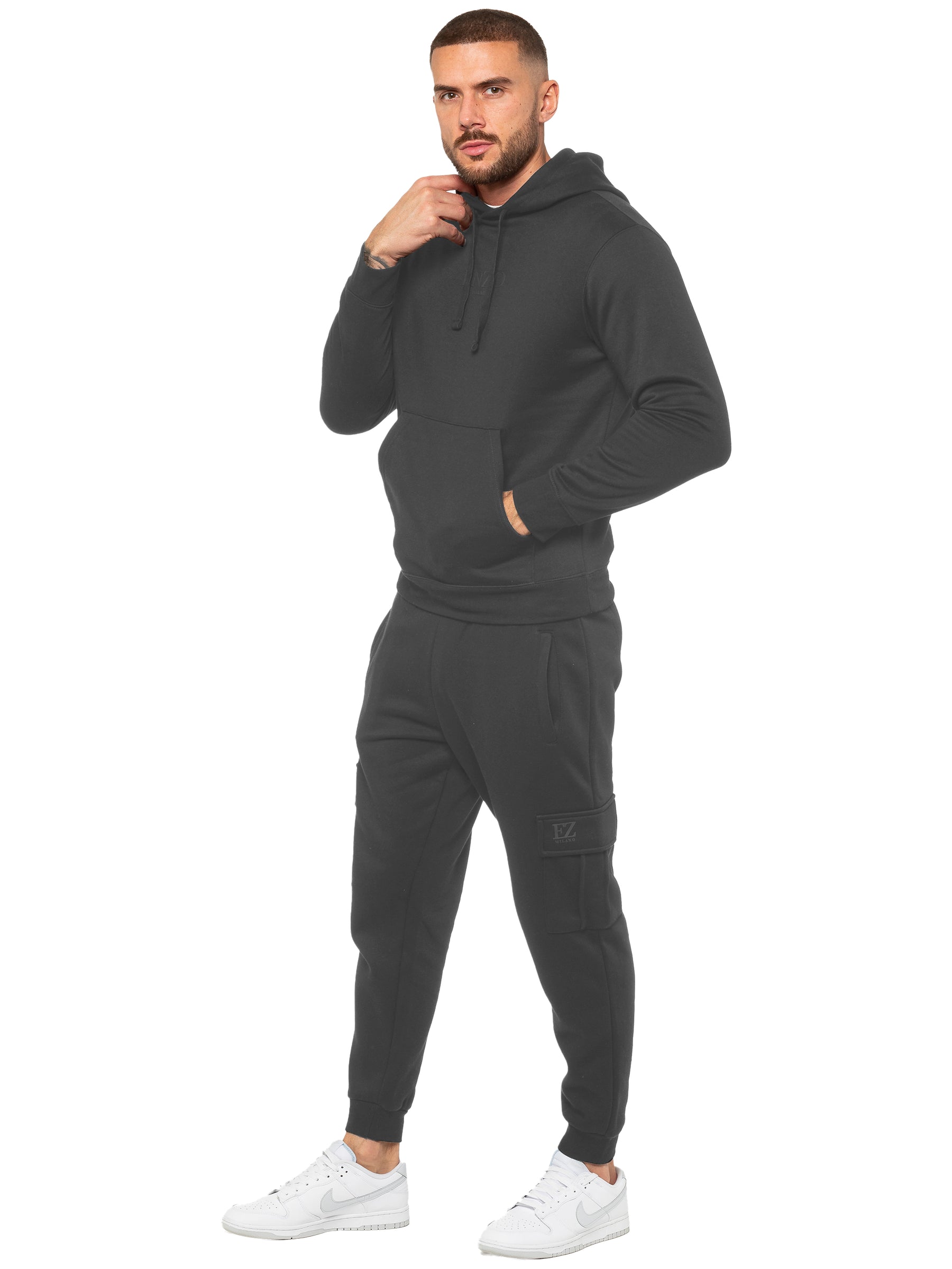 Enzo | Mens Pullover Hoodie Tracksuit Set