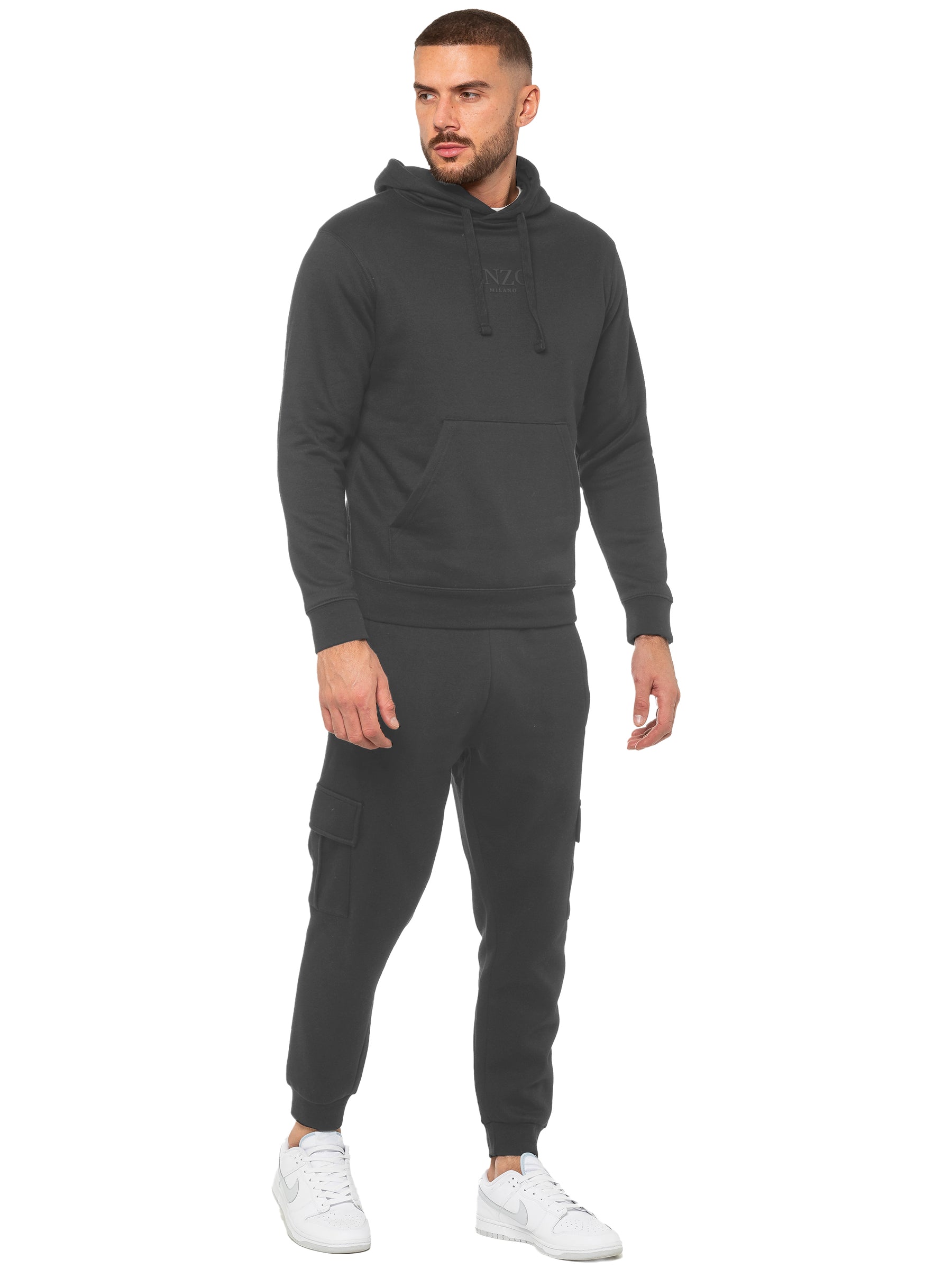 Enzo | Mens Pullover Hoodie Tracksuit Set