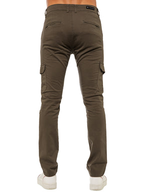 Mens Cargo Combat Slim Fit Trousers | Enzo Designer Menswear