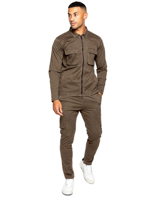 Enzo | Mens Cargo Tracksuit