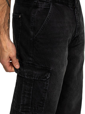 Enzo Milano | Mens Wide Leg Cargo Jeans