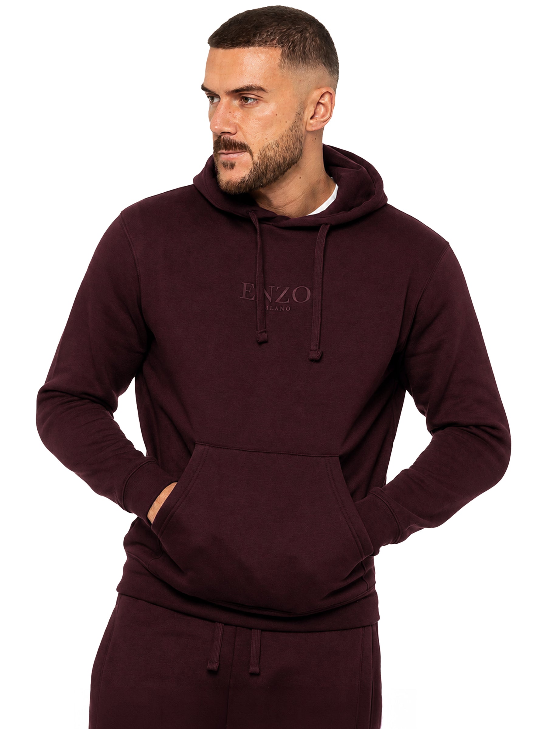Enzo | Mens Pullover Hoodie Tracksuit Set