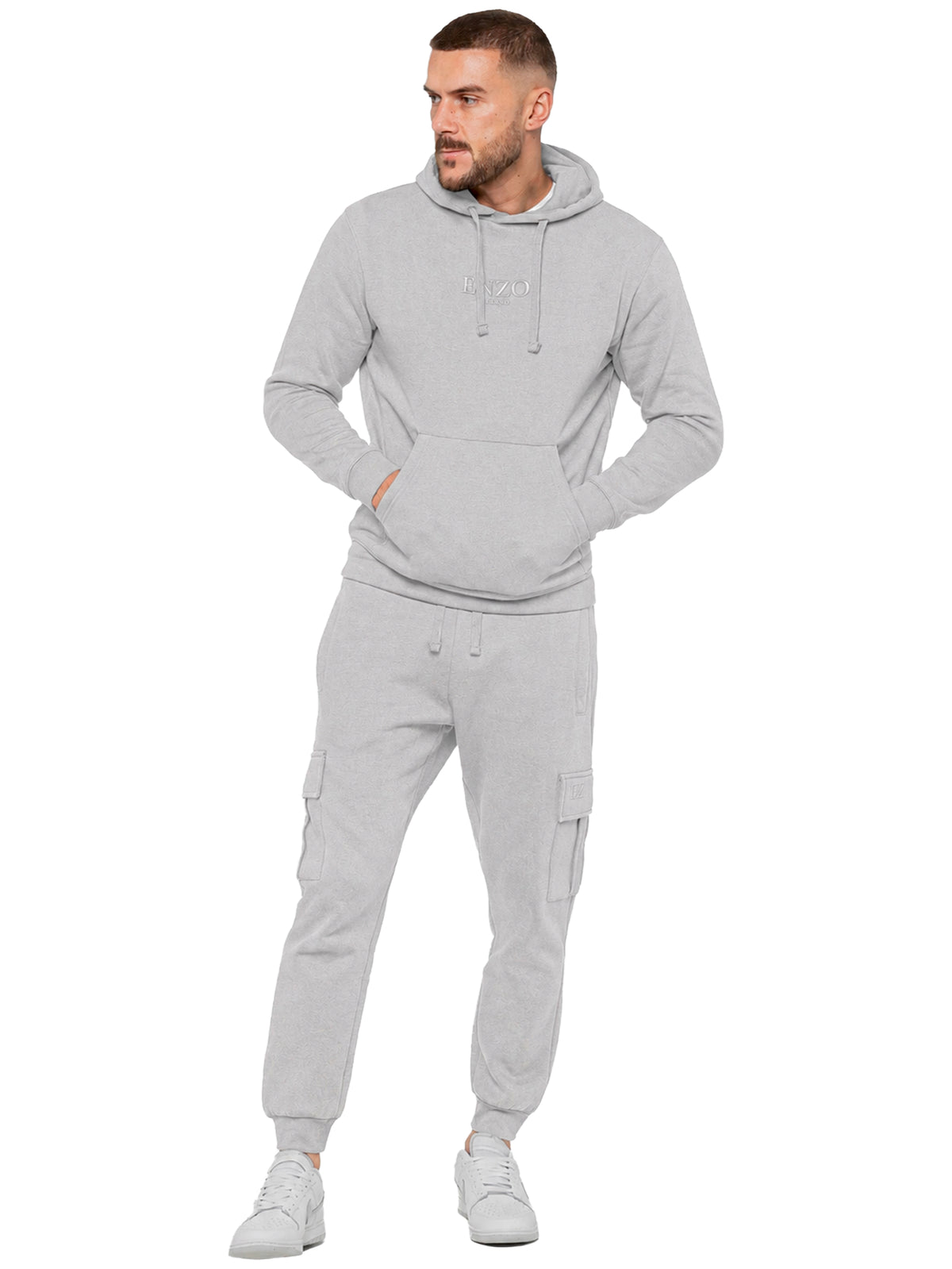 Enzo | Mens Pullover Hoodie Tracksuit Set