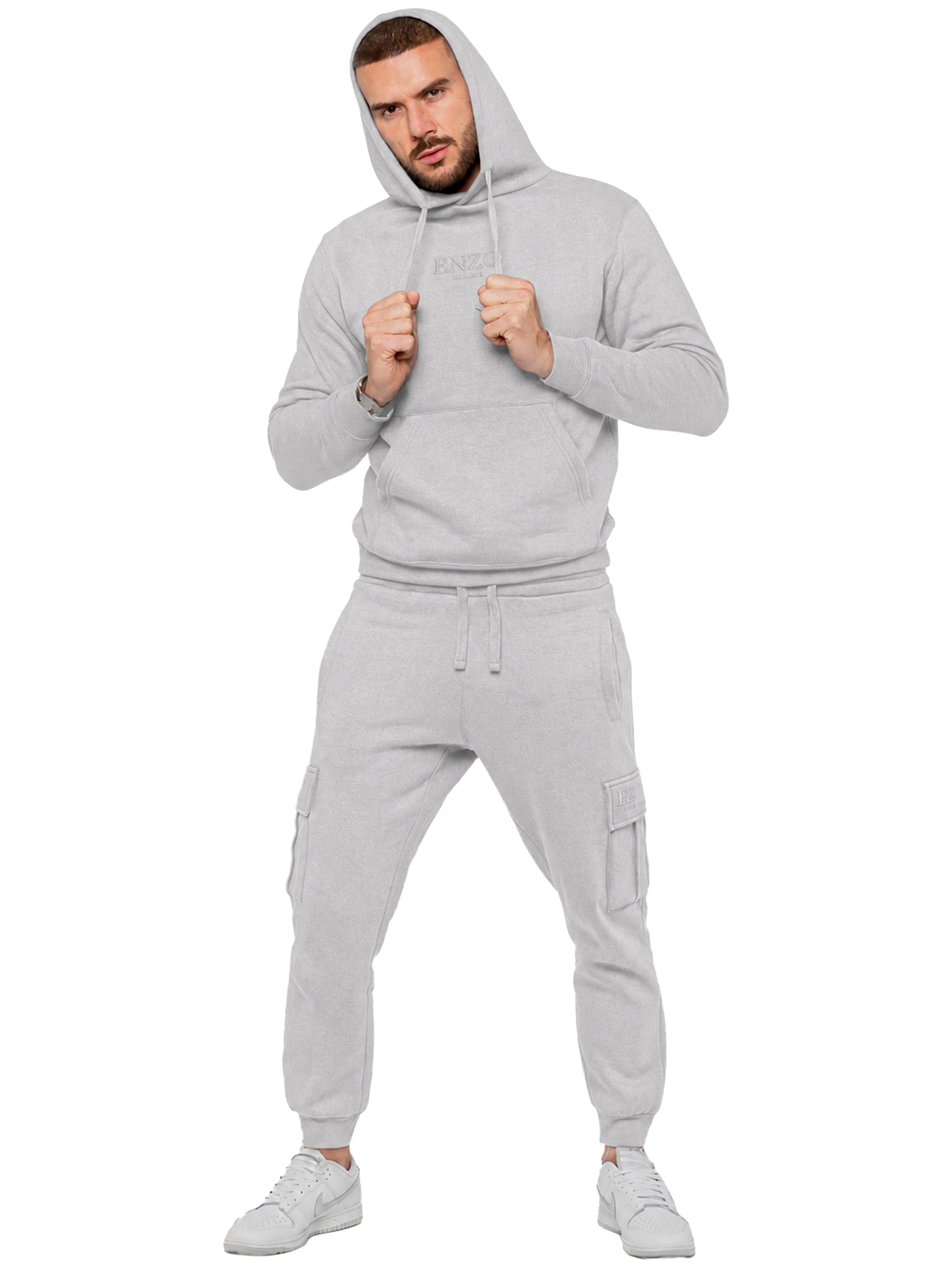 Enzo | Mens Pullover Hoodie Tracksuit Set