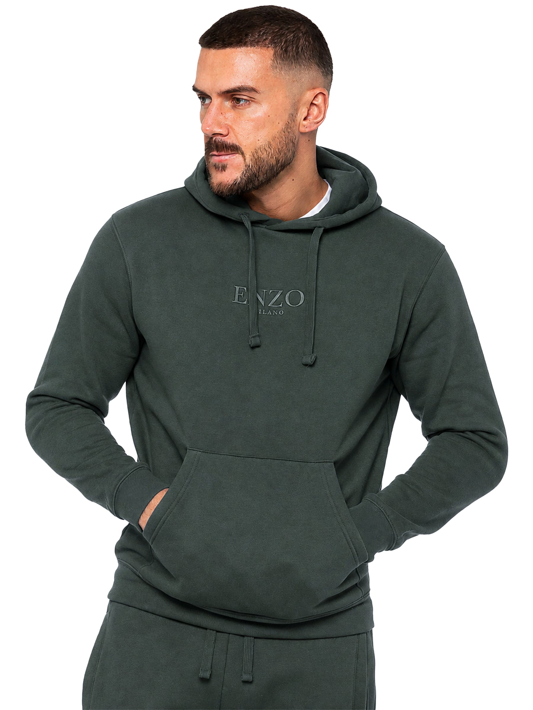 Enzo | Mens Pullover Hoodie Tracksuit Set