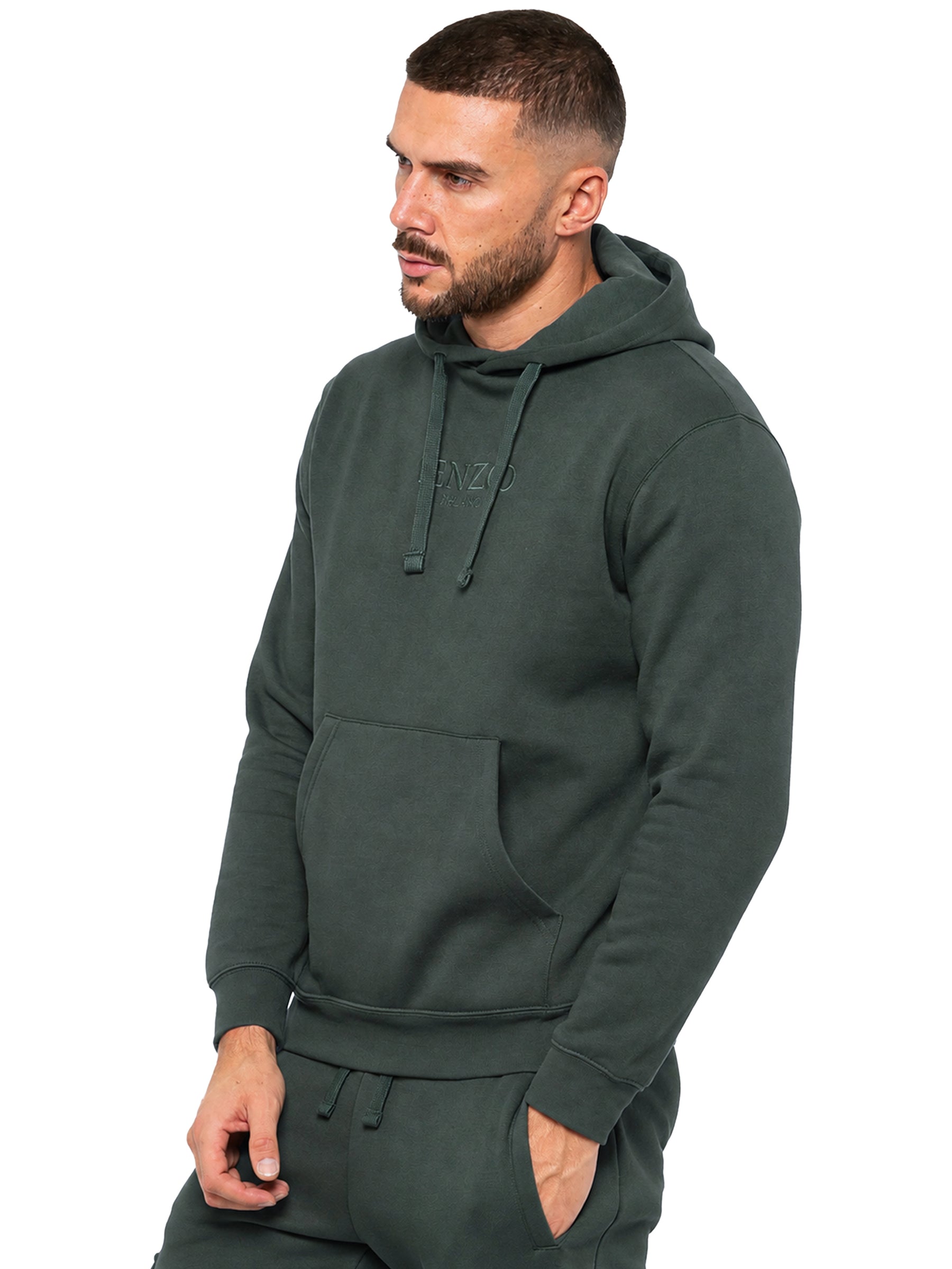 Enzo | Mens Pullover Hoodie Tracksuit Set