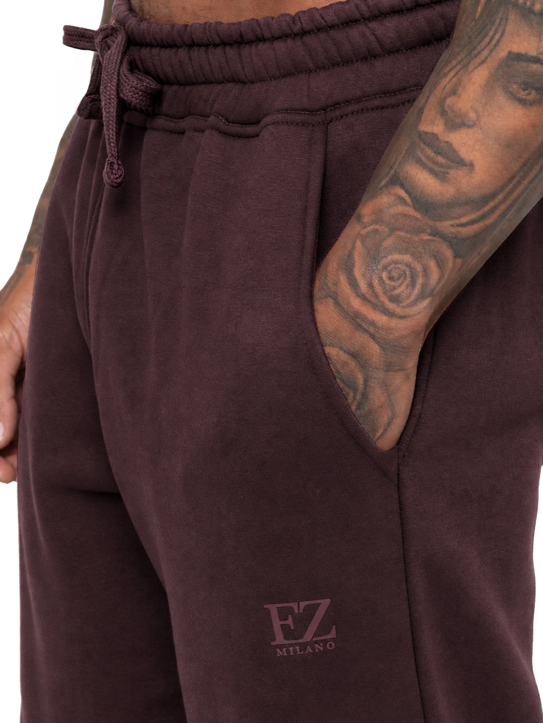 Enzo Milano | Mens Open Hem Joggers