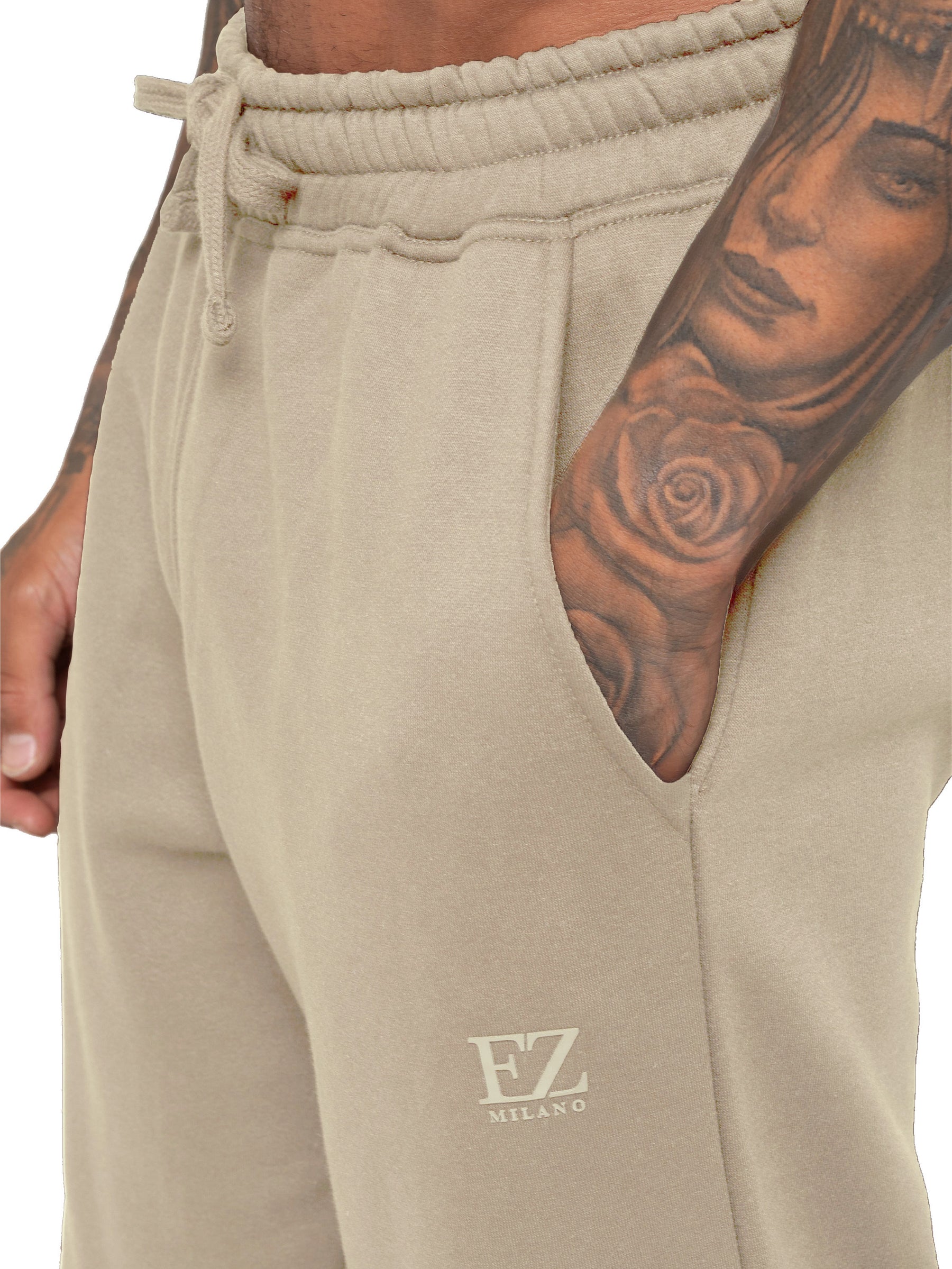 Enzo Milano | Mens Open Hem Joggers