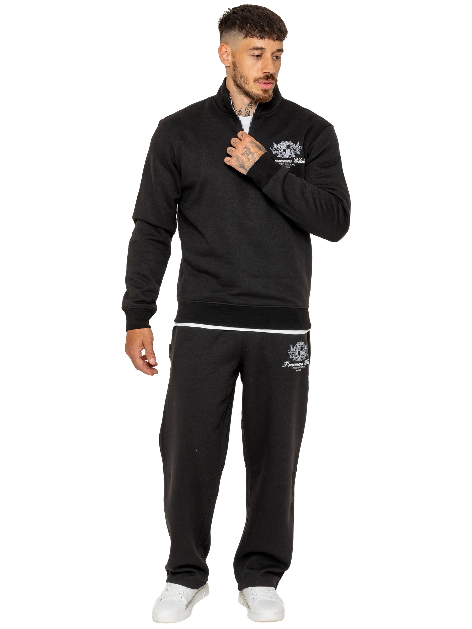 Enzo Milano | Mens Printed Motif Tracksuit