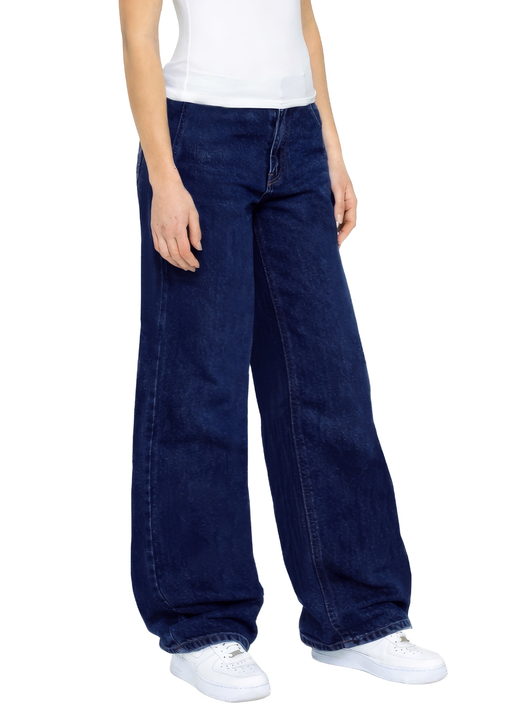 Enzo | Womens Baggy Jeans