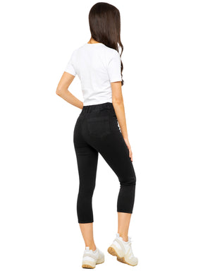 Enzo | Womens Cropped Capri Jeans
