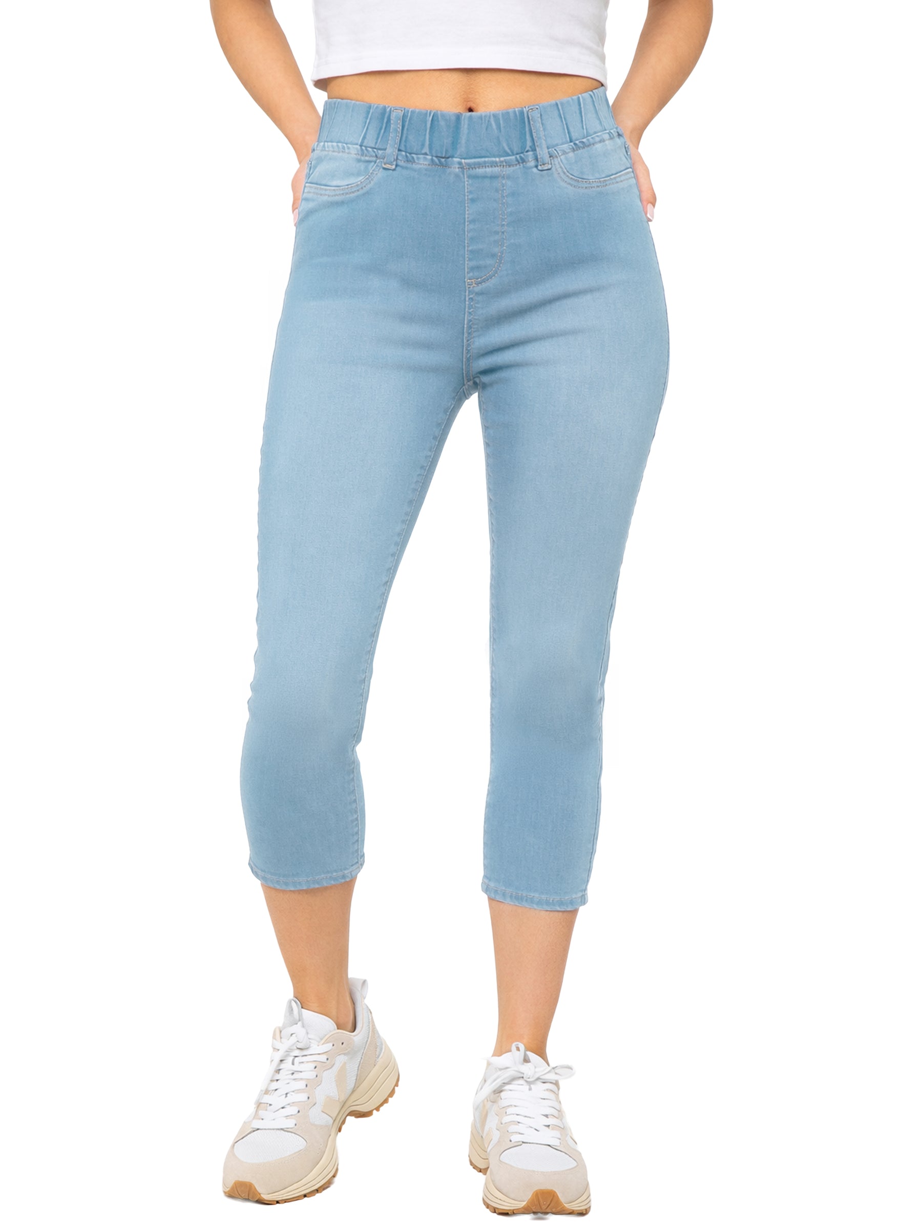Enzo | Womens Cropped Capri Jeans