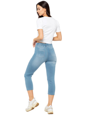 Enzo | Womens Cropped Capri Jeans