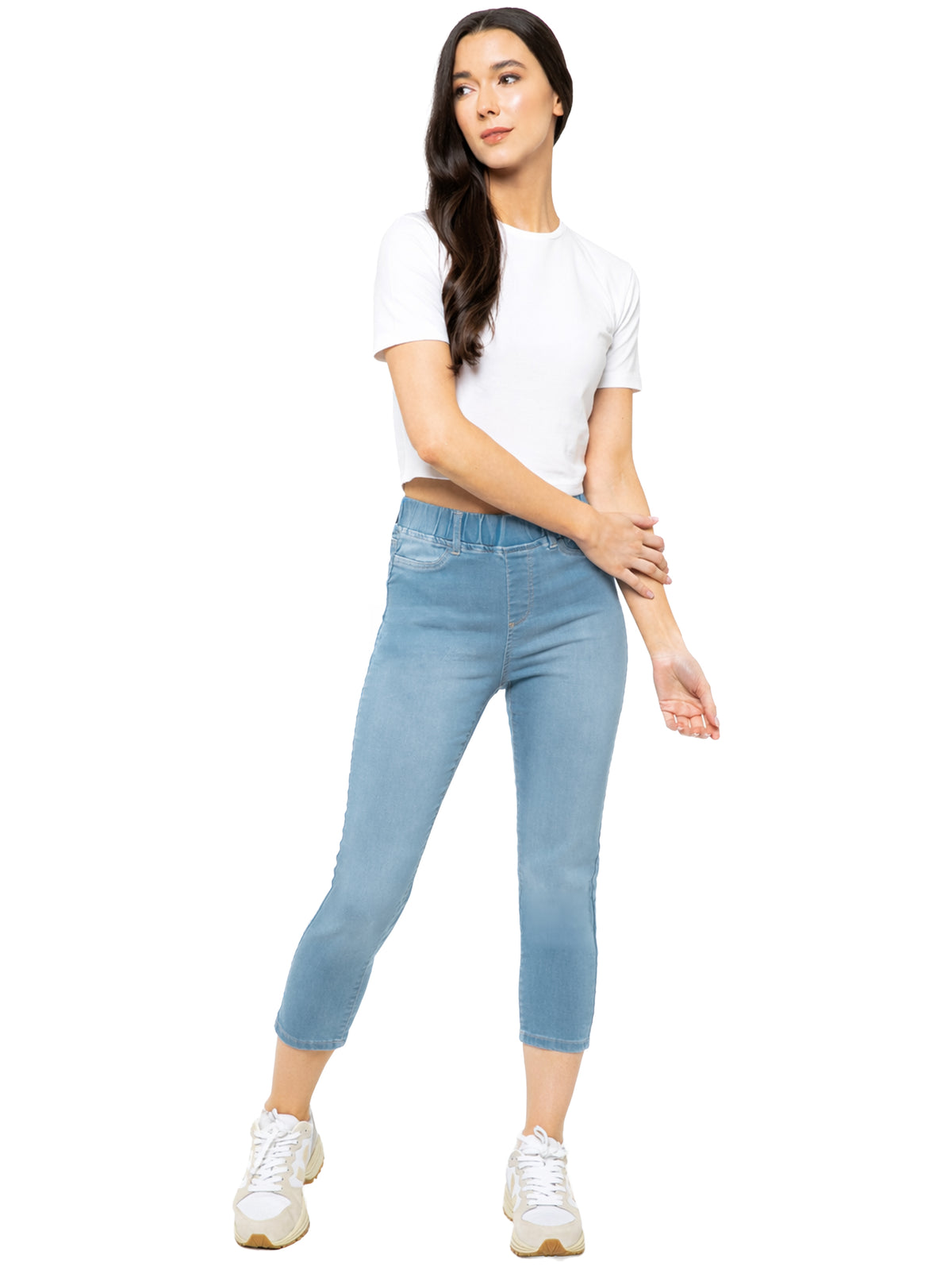 Enzo | Womens Cropped Capri Jeans