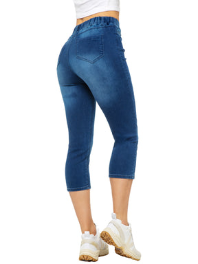 Enzo | Womens Cropped Capri Jeans