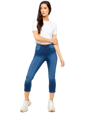 Enzo | Womens Cropped Capri Jeans