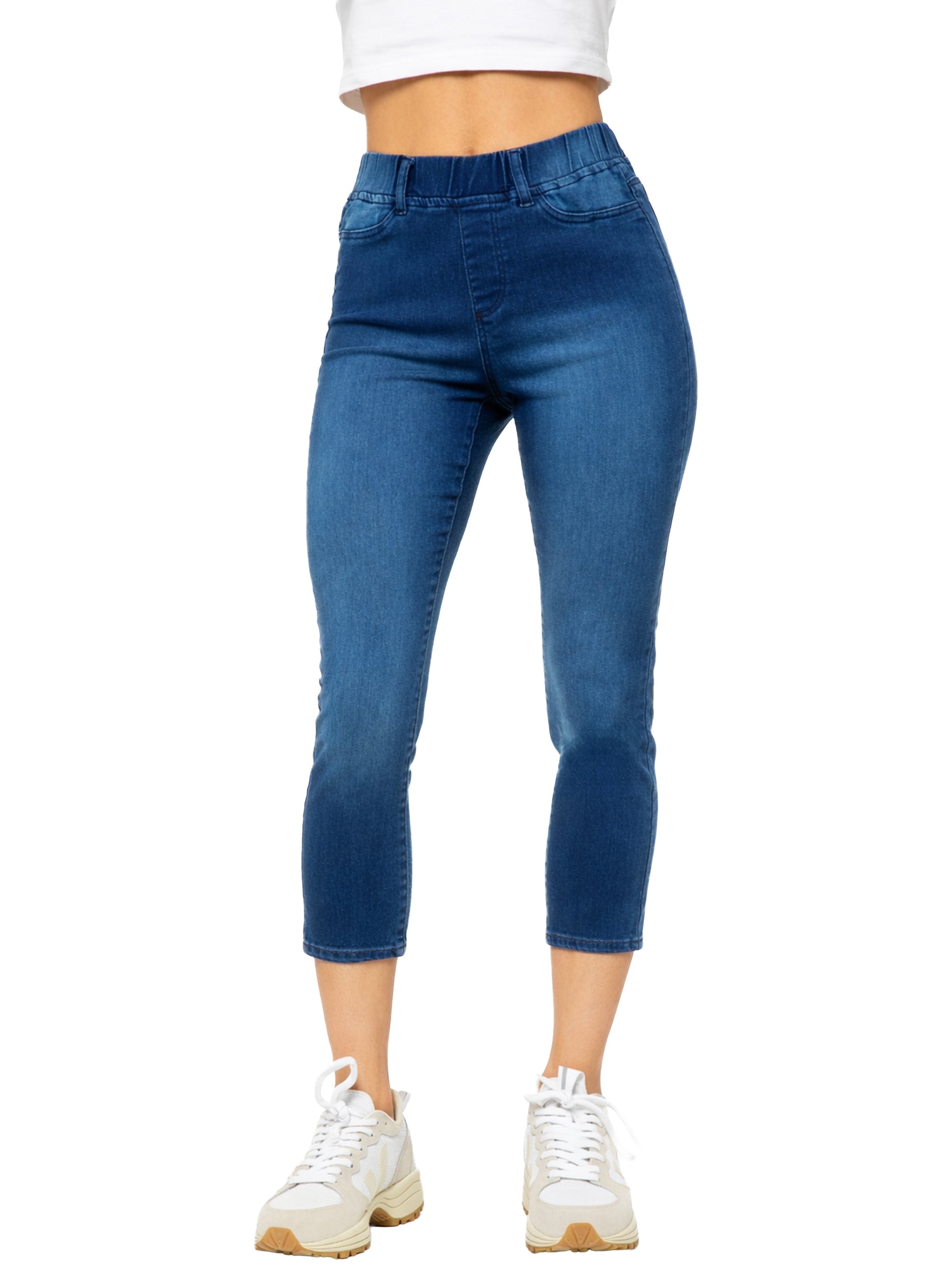 Enzo | Womens Cropped Capri Jeans