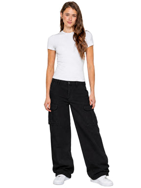 Enzo | Womens Cargo Baggy Trousers