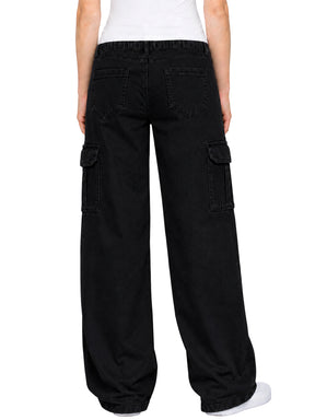 Enzo | Womens Cargo Baggy Trousers