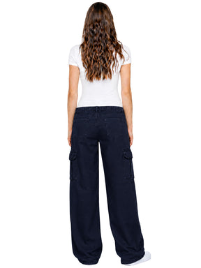 Enzo | Womens Cargo Baggy Trousers