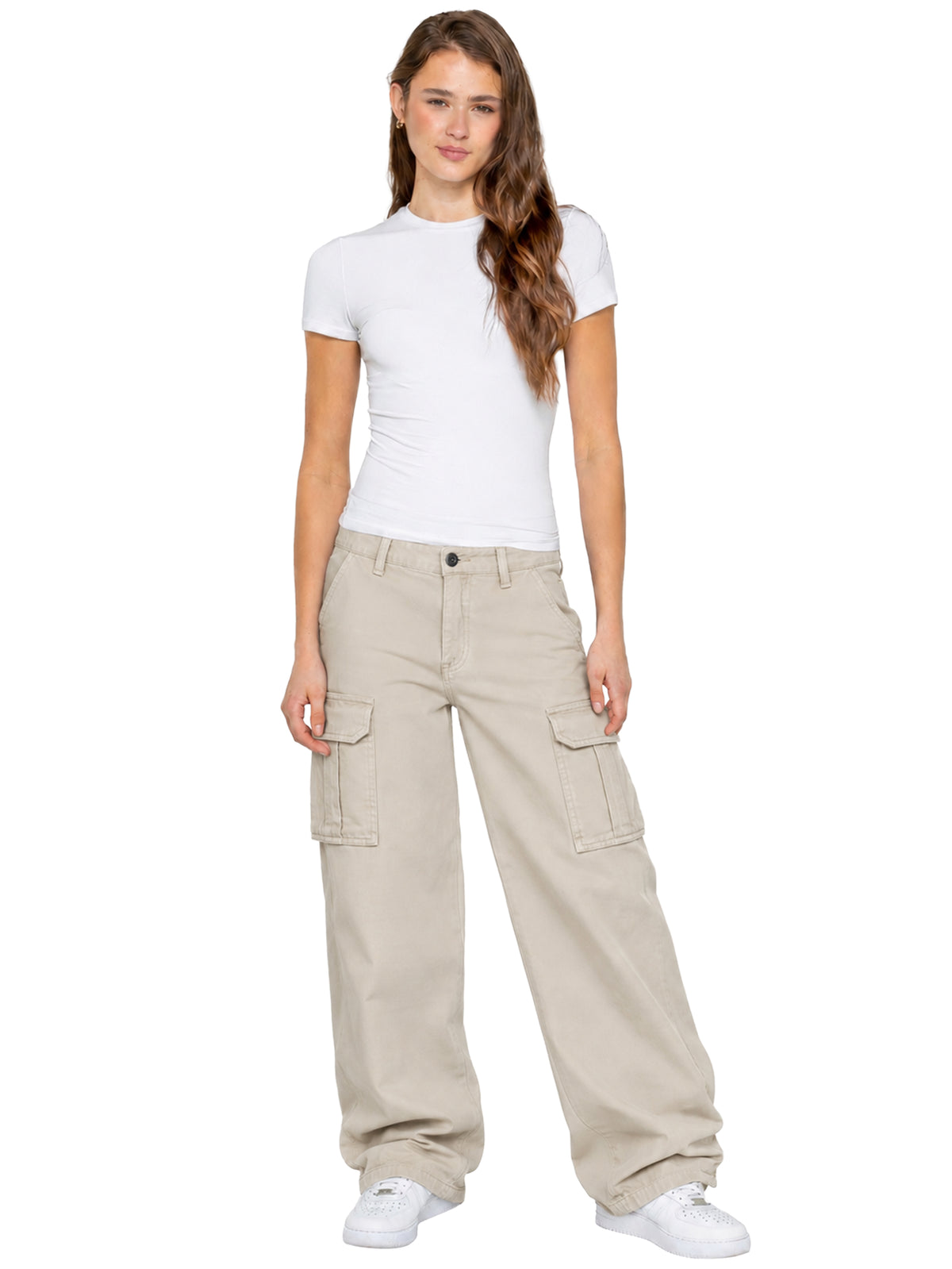 Enzo | Womens Cargo Baggy Trousers