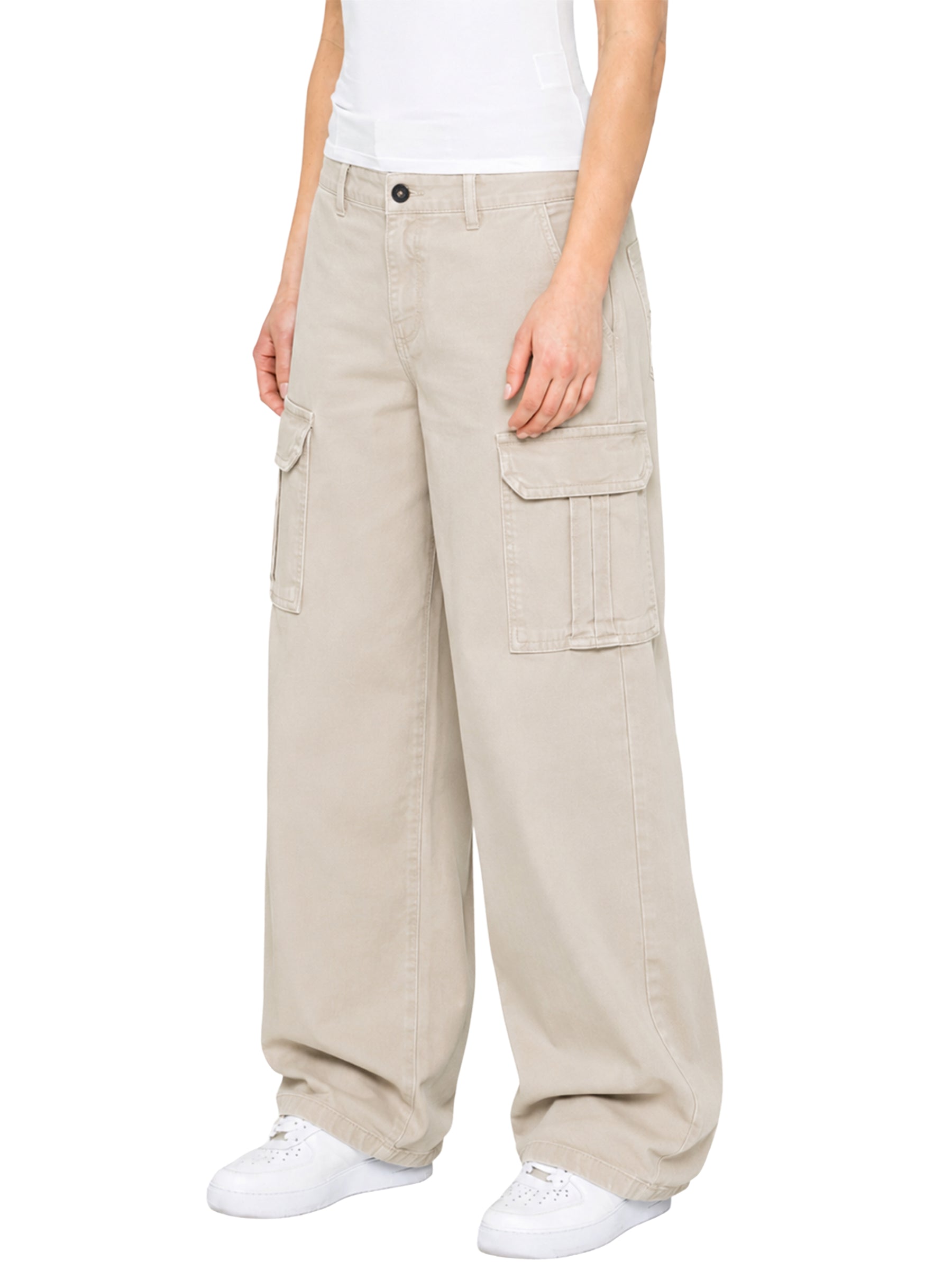 Enzo | Womens Cargo Baggy Trousers