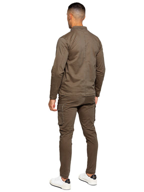 Enzo | Mens Cargo Overshirt Jacket