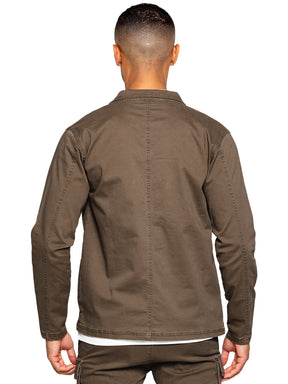 Enzo | Mens Cargo Overshirt Jacket