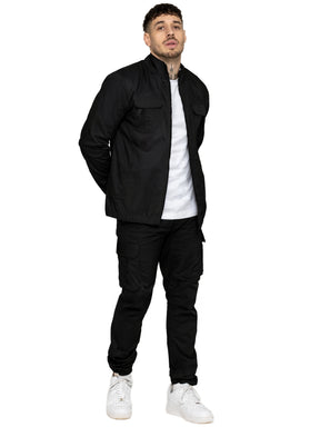 Enzo | Mens Lightweight Funnel Neck Jacket