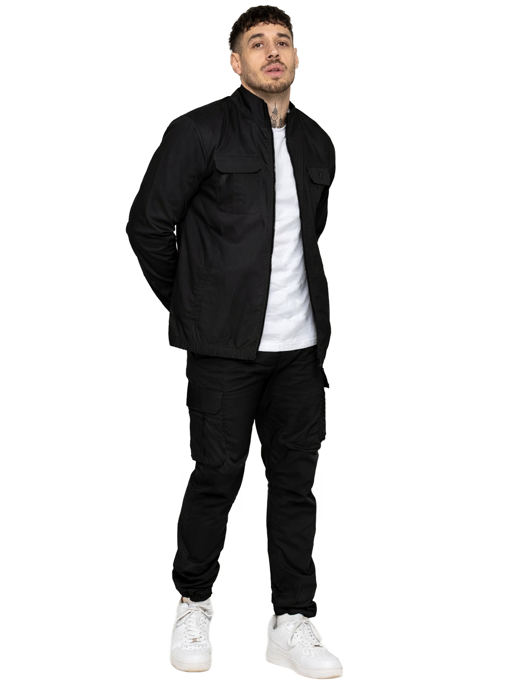 Enzo | Mens Lightweight Cargo Tracksuit Set