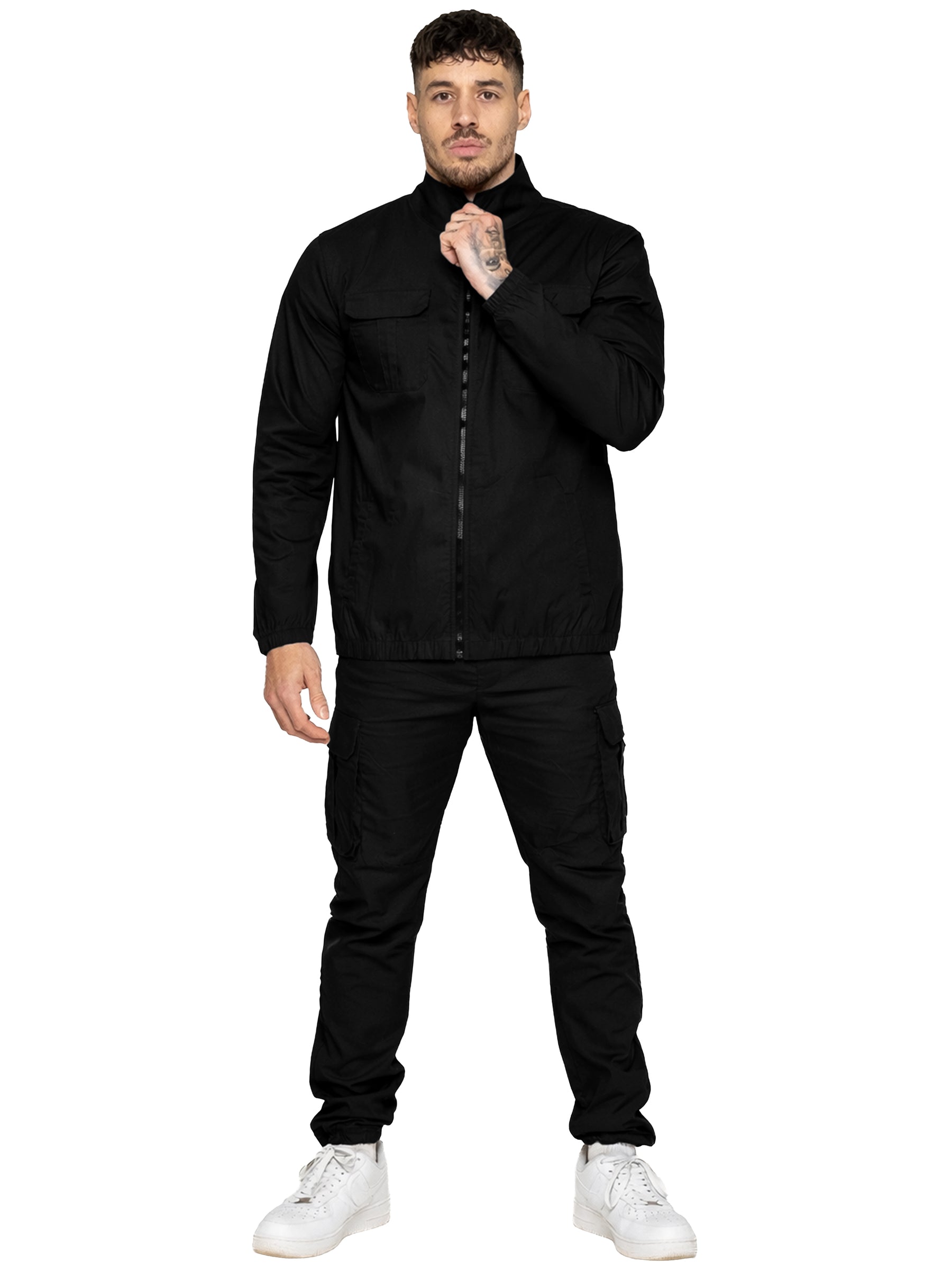 Enzo | Mens Lightweight Cargo Tracksuit Set