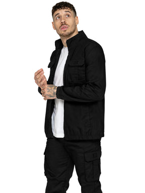 Enzo | Mens Lightweight Funnel Neck Jacket