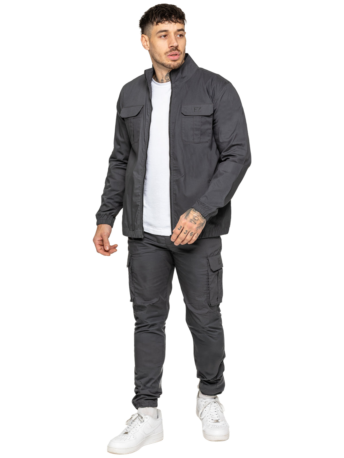 Enzo | Mens Lightweight Cargo Tracksuit Set