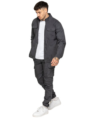 Enzo | Mens Lightweight Cargo Tracksuit Set