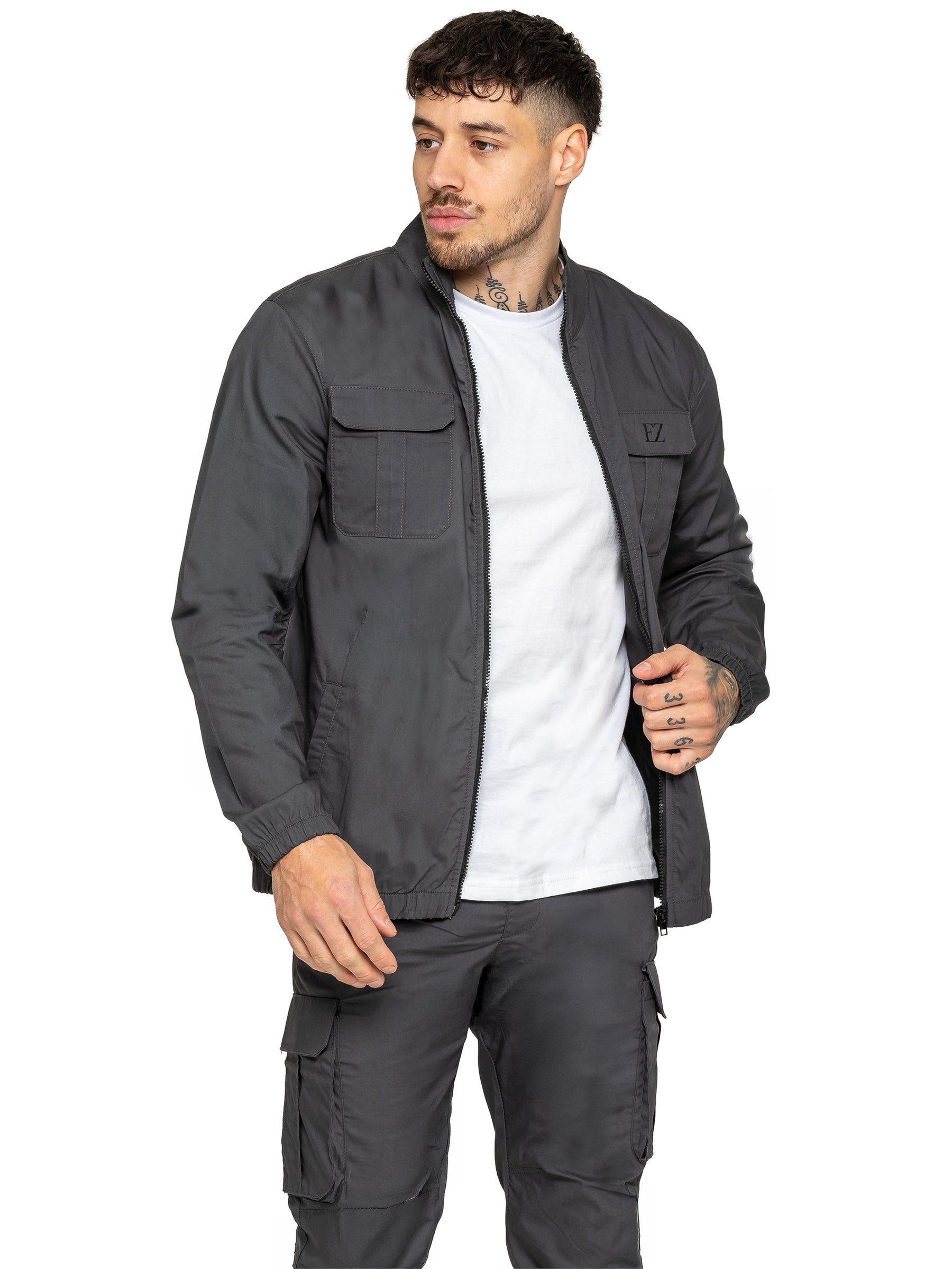 Enzo | Mens Lightweight Cargo Tracksuit Set