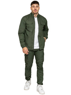 Enzo | Mens Lightweight Funnel Neck Jacket