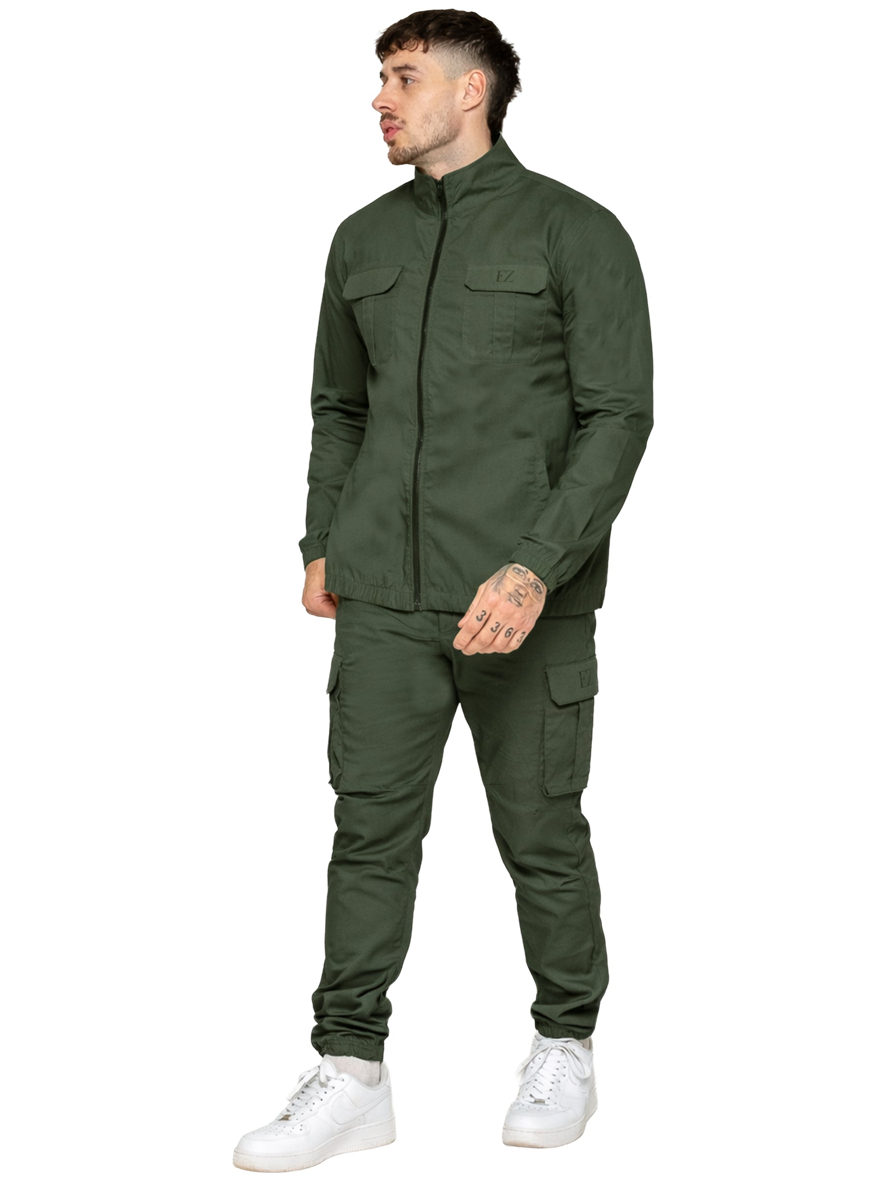 Enzo | Mens Lightweight Funnel Neck Jacket