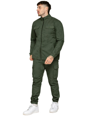 Enzo | Mens Lightweight Funnel Neck Jacket