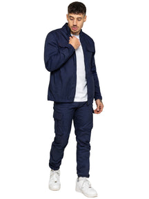 Enzo | Mens Lightweight Cargo Tracksuit Set