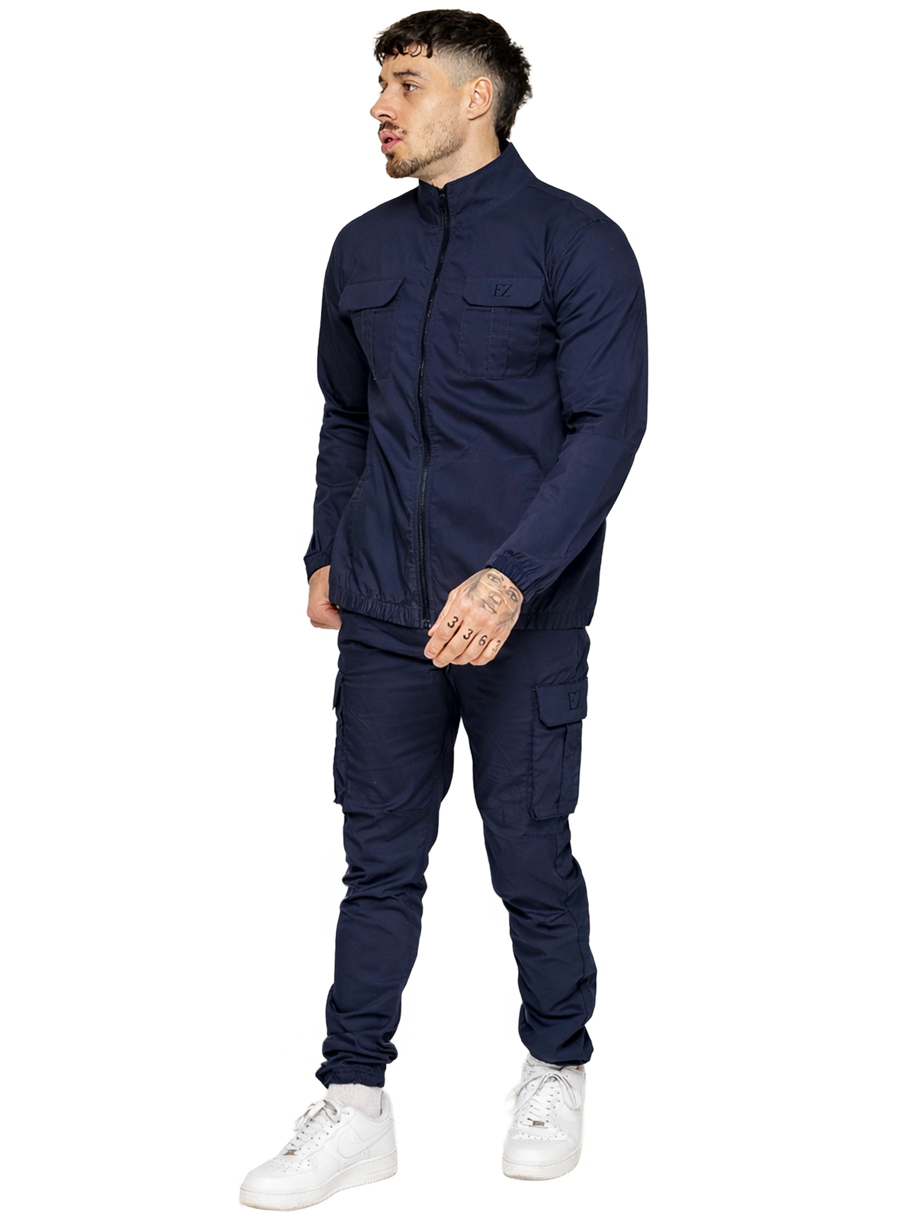 Enzo | Mens Lightweight Funnel Neck Jacket