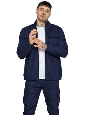 Enzo | Mens Lightweight Funnel Neck Jacket
